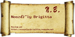 Noszály Brigitta névjegykártya