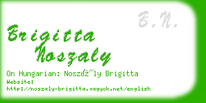 brigitta noszaly business card